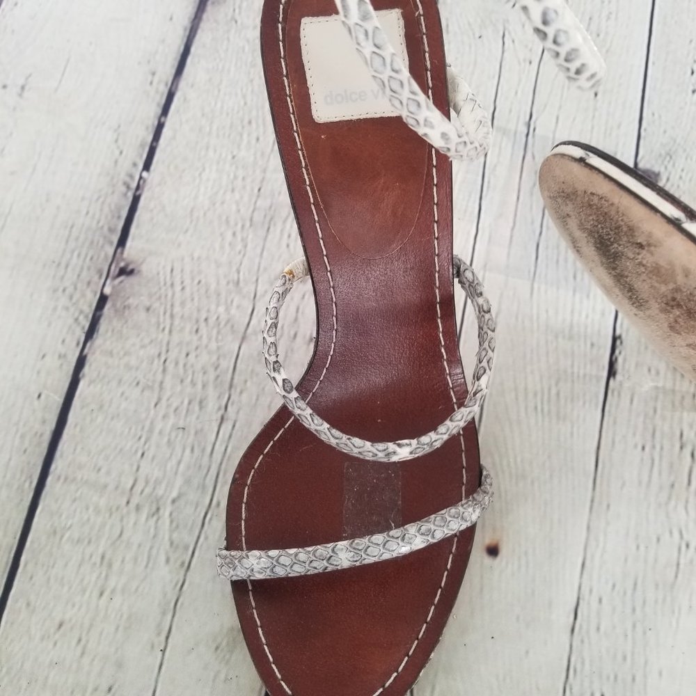 DOLCE VITA Snakeskin High Heel Sandals sz 7.5 - Picture 7 of 7